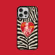 Cosmi Gothic Romance Zebra Embrace iPhone Case for iPhone 13 – 17