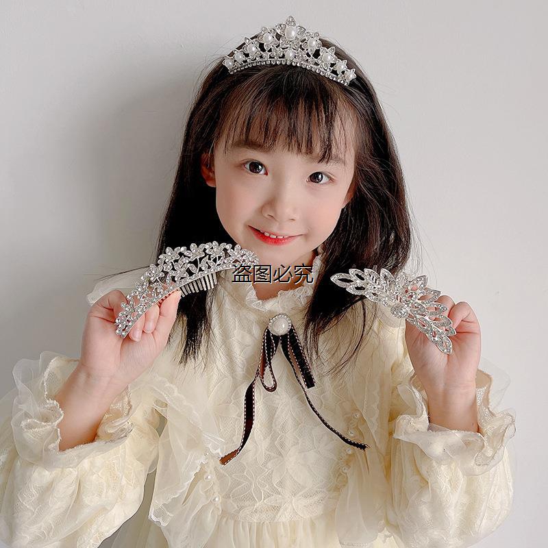 Children, girls, princess crowns, baby girls, crowns, hairbands, broken hair, artifact, hairbands, hairpins, hairpins