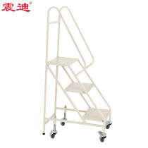 Zhendi climbing ladder multifunctional material factory with handrails customizable SD2038 white three-step logistics ladder