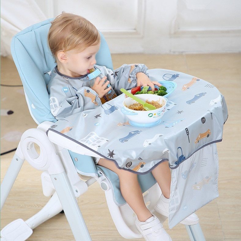 Autonomic Eating Anti-Dirty God Instrumental Baby Dining Chair Hood Clothing Integrated Clothes Children Anti-Wear eating Diviner BLW Autonomic