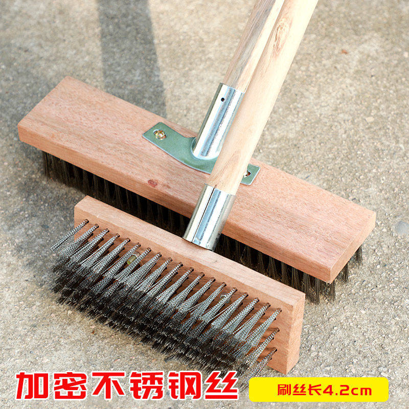 Sweeping blanket special brushed hard hair stainless steel wire brush long handle steel wire brushed floor brushed long handle floor hard hair