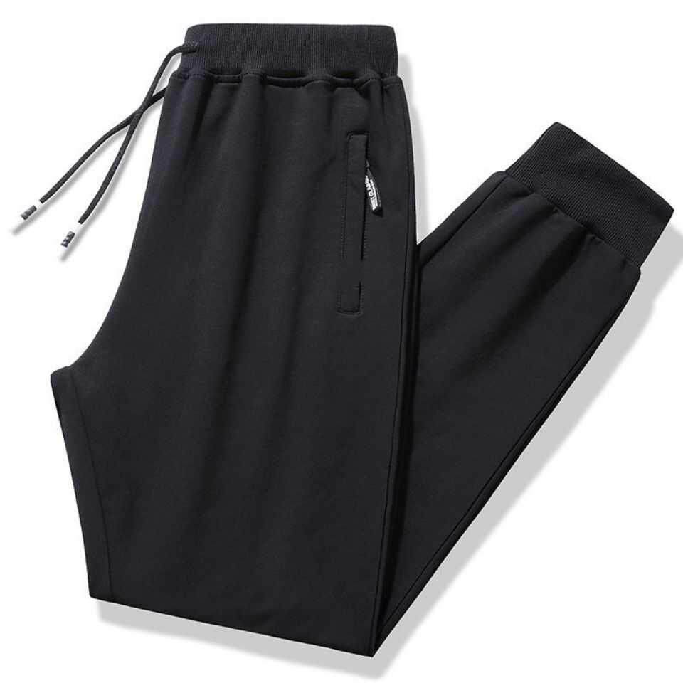 Bunch mouth pants spring and autumn men's casual pants loose Korean version of the trend of youth straight sports pants students large size trousers