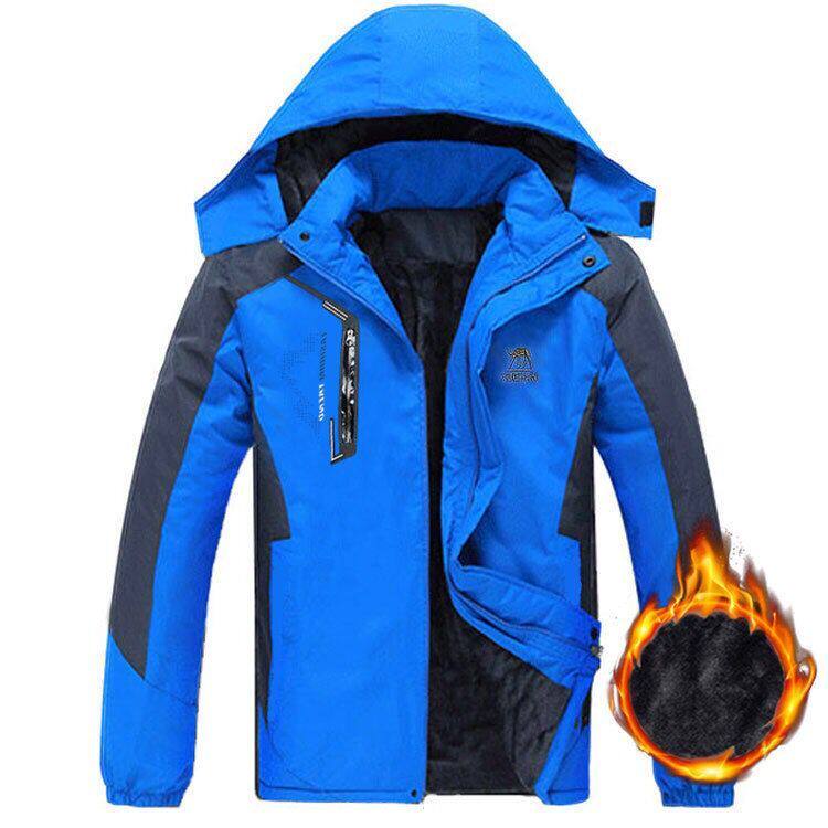 Autumn and winter plus velvet thick jacket men's casual jacket windbreaker coat outdoor windproof warm work clothes
