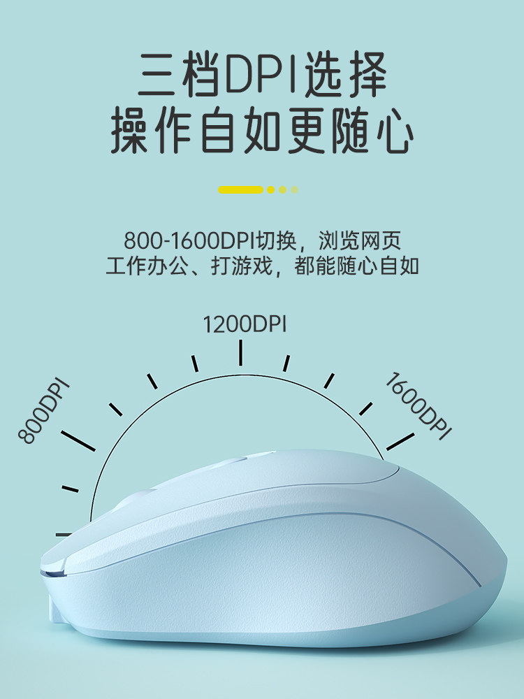 Wireless Mouse Bluetooth Silent Home Business Office Rechargeable Laptop Desktop Computer E-Sports Game Universal