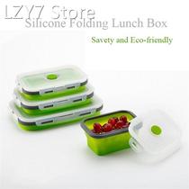 Silicone Collapsible Lunch Box Silicone Food Storage Contain