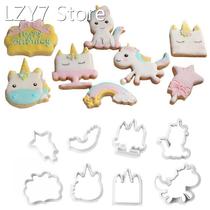 8PCS Set Cookie Mold Multiple Styles Innovative Unicorn DI