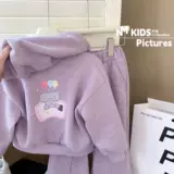 Весенний детский комплект, толстовка с капюшоном, осенние спортивные весенние штаны для девочек, детская одежда