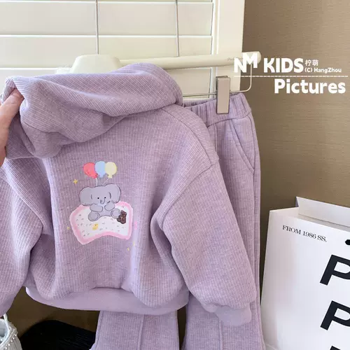 Весенний детский комплект, толстовка с капюшоном, осенние спортивные весенние штаны для девочек, детская одежда