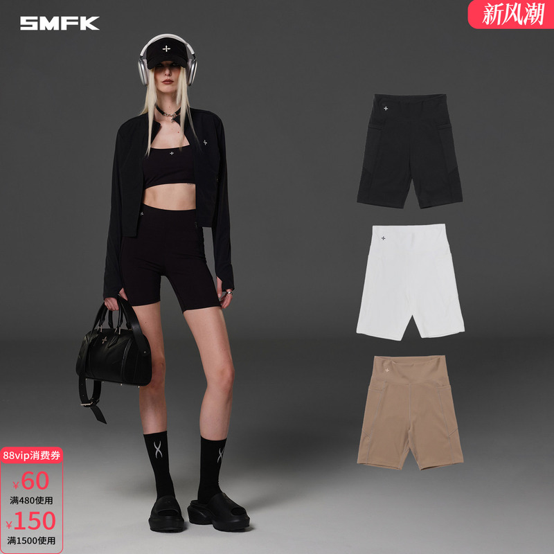 Smfk Specializes in Jogging Shorts Sps01B/W/K Sports Casual Outdoor Running Fitness Tights for Women in Summer
