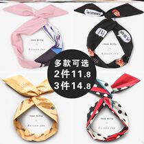 Steel wire hair with retro harbor wind washing face special anti-skid network red new headdress cross-knit fairy sentient