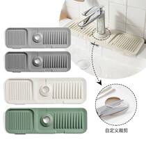 Kitchen Countertop Tap Silicone Absorbent Pad Waterproof Anti Splash Toilet Sink Wash Basin Drain Cushion Collapsible