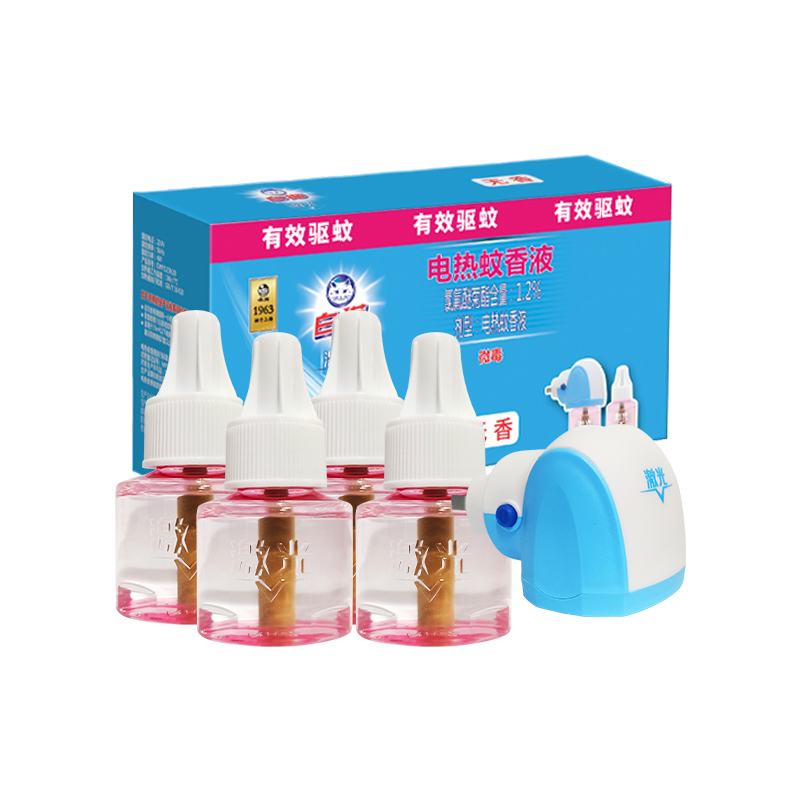 白猫！电热蚊香液4液1器