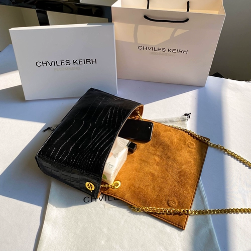 Шали и колср сумка [одна сумка и два использования] с двумя с двумя крокодилами замшевые замше