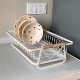Dish storage rack drain bowl rack household countertop stainless steel bowl rack tableware storage basket