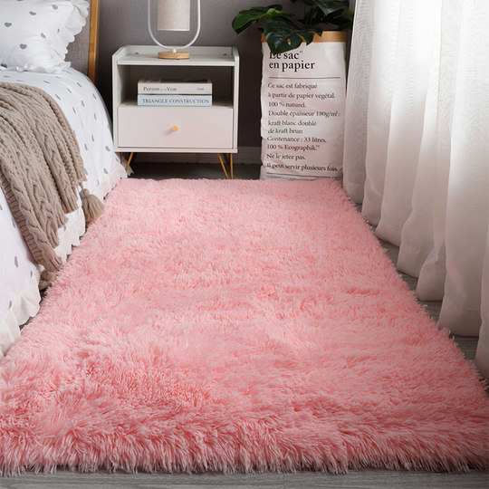 Nordic carpet bedroom girl bedside blanket living room full of cute home bed tatami rectangular floor mat