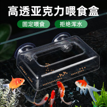 Fish tank red worm fish feeder small fish fixed-point rectangular fish worm feeding artifact small fixed point suspension anti-drift