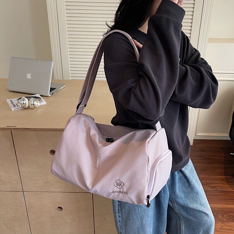 Travel Bag, Short-Distance, Lightweight, Dry and Wet Separation, Small Yoga Bag, Portable Small Luggage Bag, Women's Sports and Fitness Bag Travel Bag, Short-Distance, Lightweight, Dry and Wet Separation, Small Yoga Bag, Portable Small Luggage Bag, Women's Sports and Fitness Bag