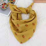 Шарф, тонкий детский ветрозащитный аксессуар для волос, из хлопка и льна