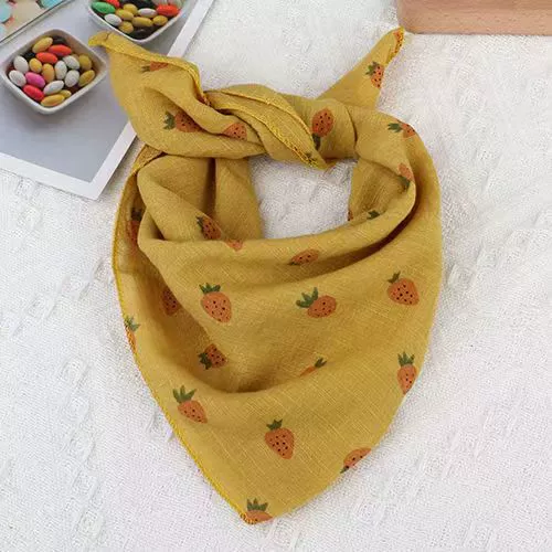 Шарф, тонкий детский ветрозащитный аксессуар для волос, из хлопка и льна