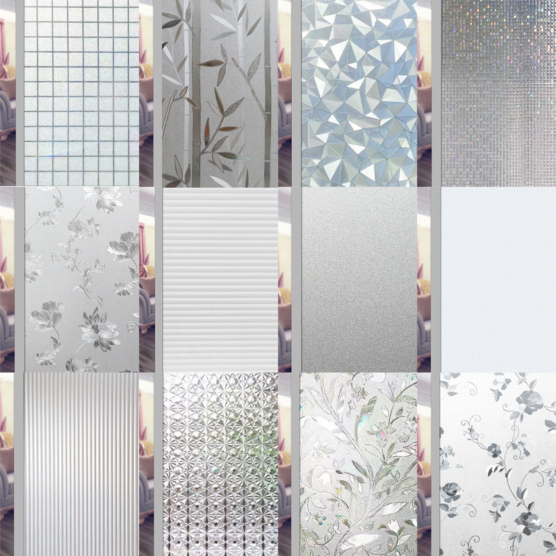 Glue-free frosted film window glass sticker bathroom light-transmitting opaque opaque anti-peeping and anti-light window paper