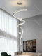 Villa Open-Air Living Room Duplex Building Large Chandelier Designer Light Luxury Art Staircase Grand Crystal Streamer Chandelier