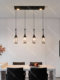 Crystal Chandelier Dining Room Light Luxury Post-Modern Minimalist Dining Table Bar Counter Designer Long Plate Creative Island Chandelier