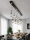 Light Luxury and High-End Restaurant Main Light 2026 New Model Bar Counter Linear Long Pendant Light Designer Dining Table Crystal Long Pendant Light