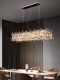 Italian-Style Light Luxury Crystal Dining Room Chandelier Designer Villa Dining Table Bar Modern Luxury Strip Light 2026 New Model
