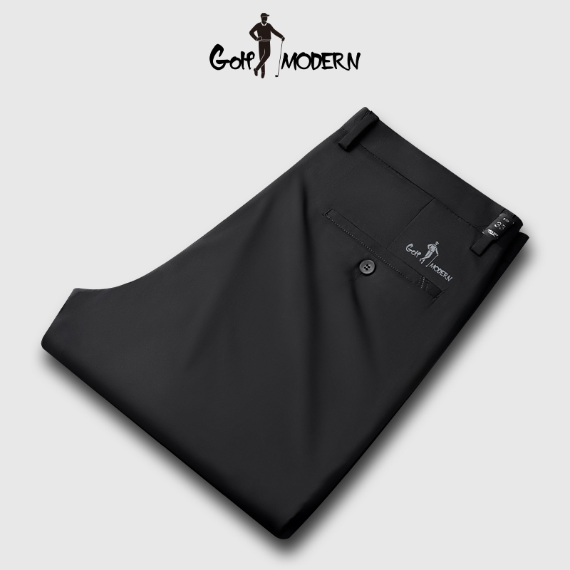 Golf Modern Men's Casual Pants Summer Thin Mulberry Silk Cool Long Pants Golf Brand Men's Pants