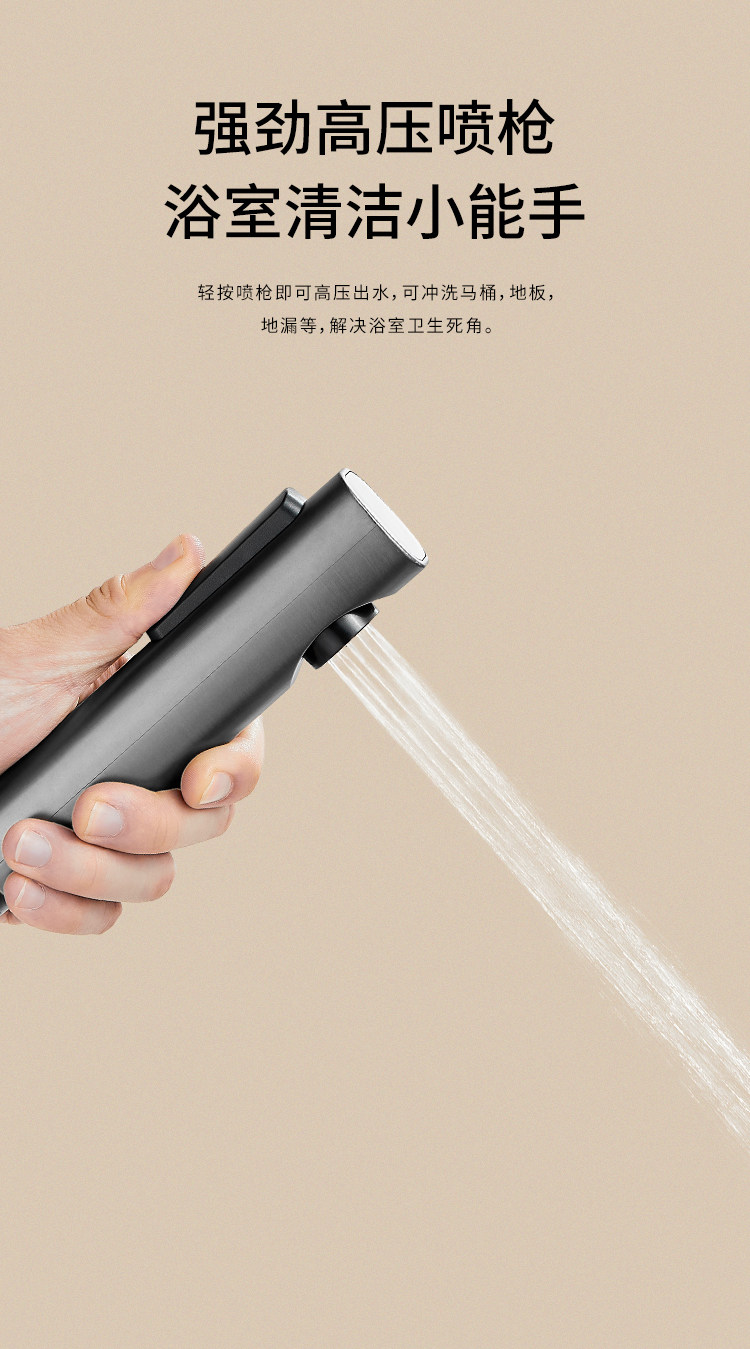 Термостатический набор 增压钢琴按键枪灰家用全铜智能恒温数显花洒套装卫生间沐浴淋浴器 JOMBRW