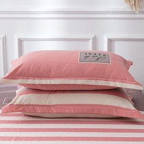 Waterstar all-cotton grinding pillowcase pair of single students Dormitory Thickened Pillow Headgear Pure Cotton Pillow Core Cover 48x74cm