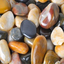 Natural rain flower stone cobblestone fish tank landscaping raw stone small white stone multicolored stone cobblestone pebble colored stone