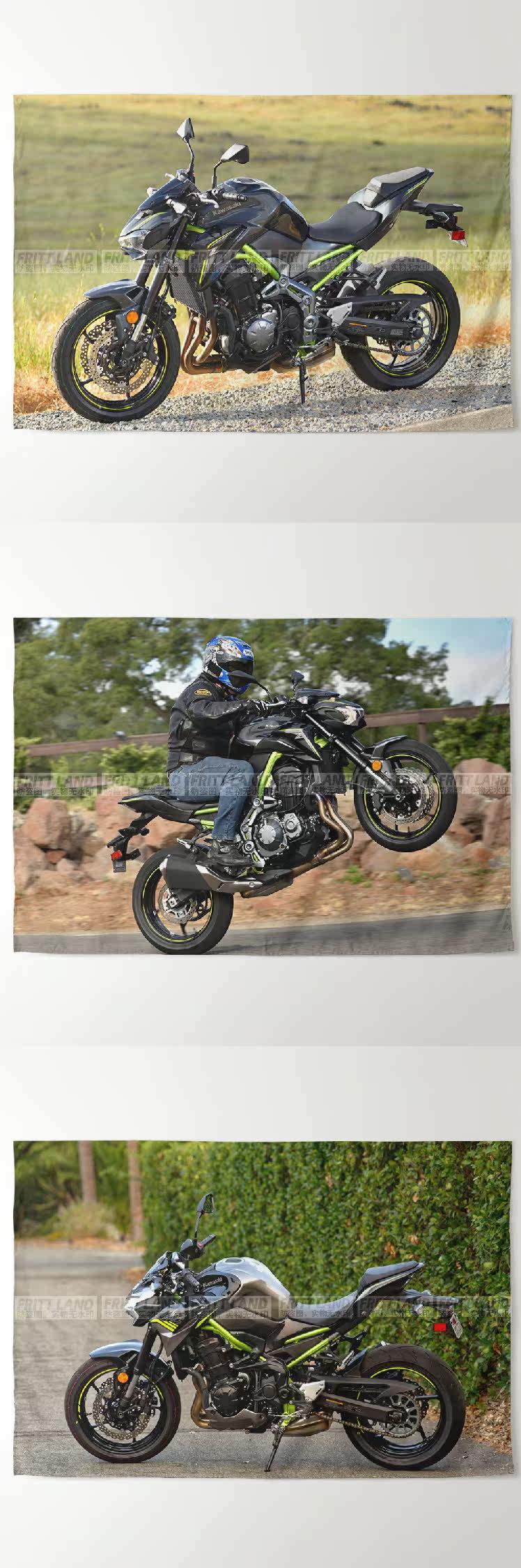 Гобелен 川崎z系列z 400 650 900街车摩托机车车迷周边装饰背景布挂布海报