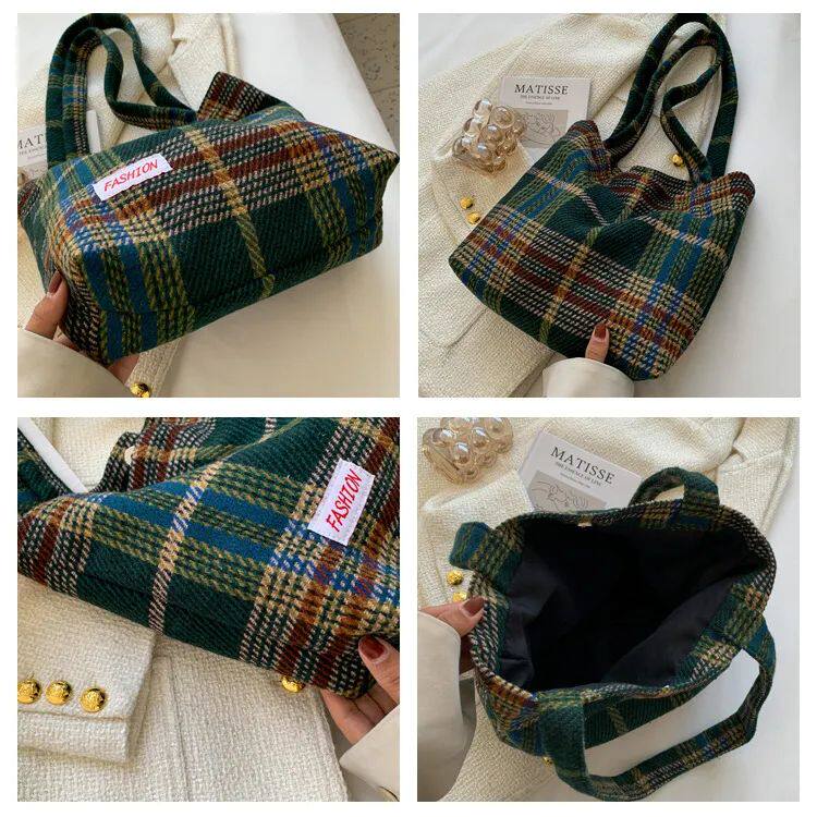 Седло мешок tote women's bag shoulder wool shopper bags for women large OTHER