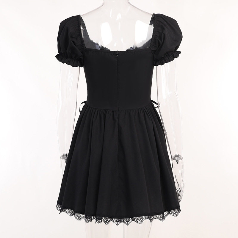 Altgoth Vintage Gothic Princess Dress Женщины Dark Harajuku La        