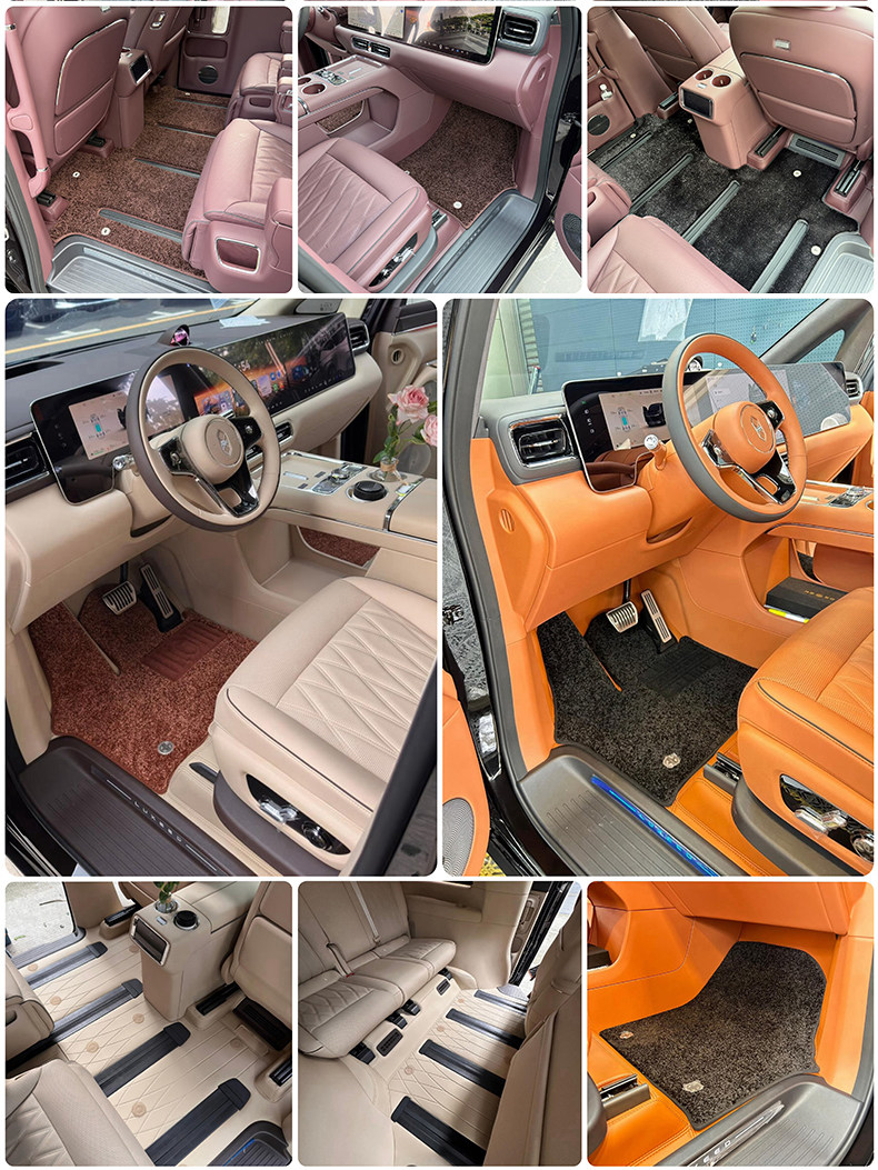 Suitable for Zhijie V9R7S7, original car color, custom-made 360-degree aviation soft Nappa leather full-cover car floor mats