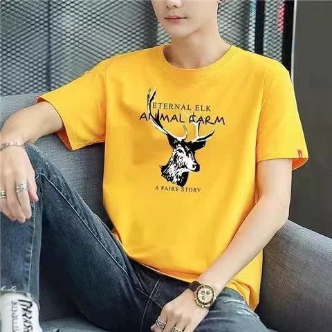 Футболка мужская с коротким рукавом, модная верхняя одежда, летняя футболка