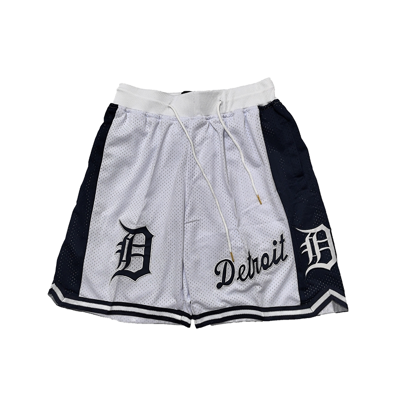 Sports Shorts Major League Baseball Shorts Detroit Tigers American Embroidery Sports Casual Shorts