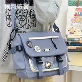 Универсальная брендовая сумка на одно плечо, трендовая вместительная и большая сумка через плечо, подходит для студента, в корейском стиле