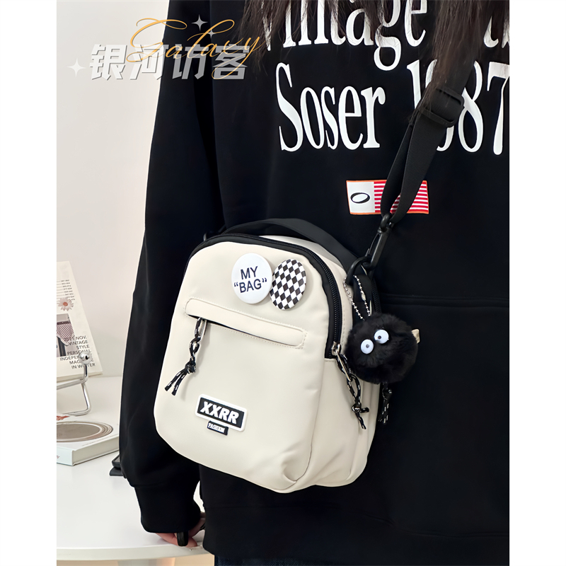 Japanese-Style Workwear Small Bag for Men, Korean Version, Casual, Versatile, Retro Handbag, Trendy Lightweight Shoulder Bag, Crossbody Bag for Women