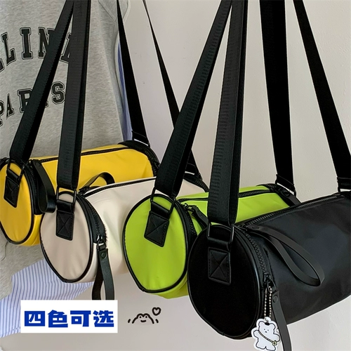Трендовая водоотталкивающая брендовая небольшая дизайнерская сумка через плечо, нейлоновая сумка на одно плечо для отдыха, тренд сезона, в корейском стиле