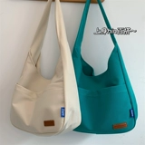 Брендовая дизайнерская универсальная барсетка, вместительная и большая сумка на одно плечо, тренд сезона, подходит для студента