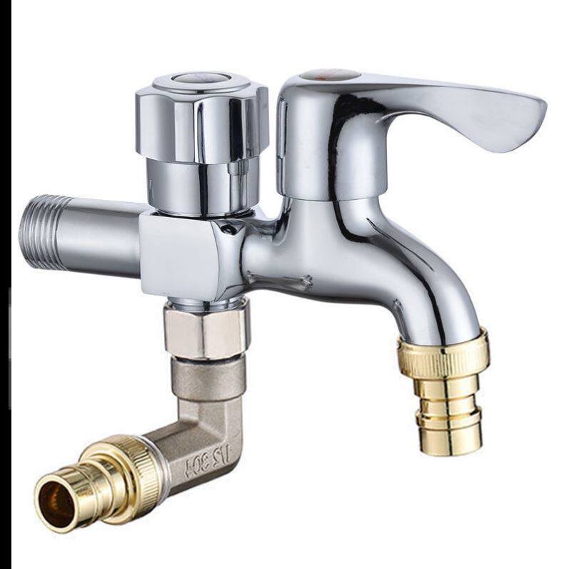Washing machine special faucet washing machine faucet one point two household one in two out multi-function double out