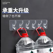 Six rows of hooks a row of long walls no punching hanging wall clothes hooks strong viscose seamless hooks