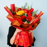 Huating оберточная бумага для цветов, открывающаяся цветочная корзина, бумага для открытия удачи, двухсторонняя двухцветная оберточная бумага для цветов, цветочный магазин, букетная бумага