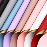 花汀 Корейская позолоченная бумага для упаковки цветов, двухсторонняя двухцветная бумага Ouya, водонепроницаемая цветочная бумага, упаковочный материал для букета