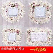 Socket beautification shielding light switch panel decorative frame wall decorative patch protective cover anti-dirty wall sticker to cover ugliness