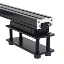 Bottom-mounted island track open kitchen bar table push-retractable dining table flat-mounted guide rail hardware accessories