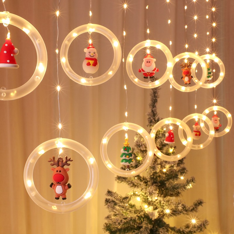 Christmas decoration scene layout atmosphere store bar atmosphere props holiday dress up supplies hanging ornaments small pendants