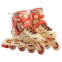 轮滑鞋儿童溜冰鞋女童男童旱冰男孩女孩滑冰鞋儿童女初学者全套装